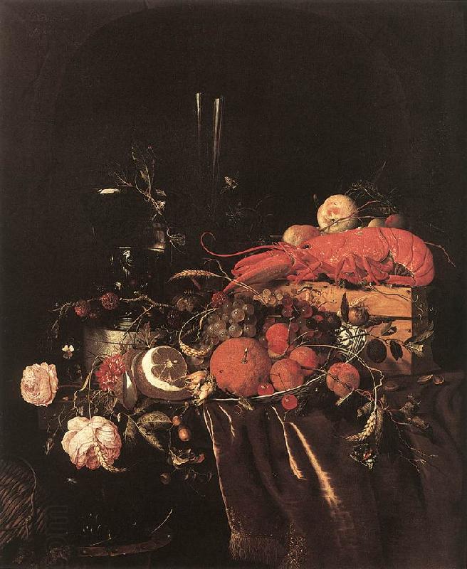 HEEM, Jan Davidsz. de Still-Life with Fruit, Flowers, Glasses and Lobster sf China oil painting art